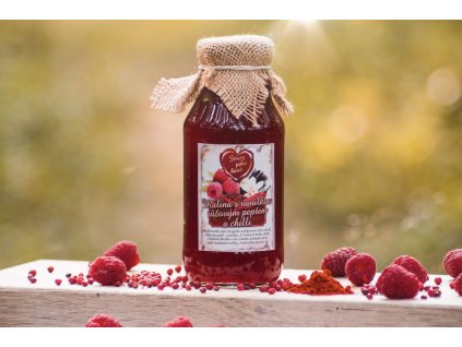 Malina s vanilkou, růžovým pepřem a chilli