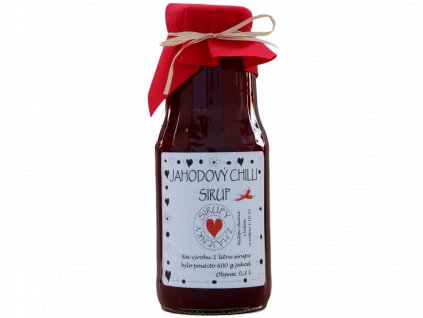 Jahodový chilli sirup  (Objem 1l)
