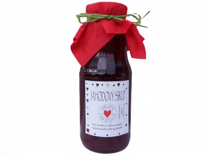 Jahodový sirup  (Objem 1l)