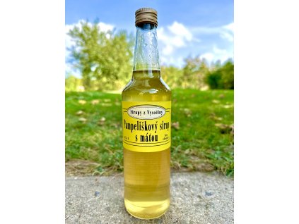 Pampeliškový sirup s mátou