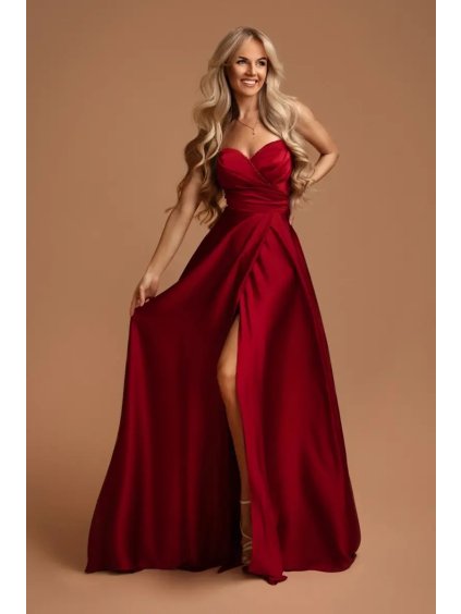 cervene spolocenske saty elisabeth 1