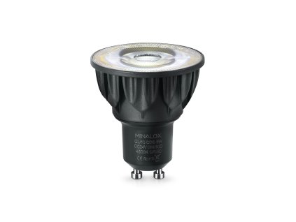 MINALOX stmievatelna LED ziarovka GU10 5W 4500K 60D cierna DC24V smarthome