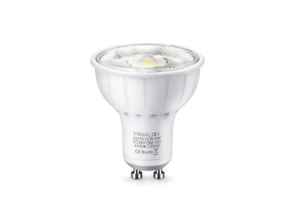 MINALOX stmievatelna LED ziarovka GU10 8W 4500K 10D biela DC24V smarthome