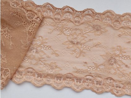 Italská krajka v tmavší tělové barvě