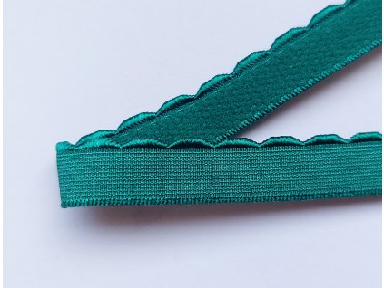 Tmavě zelená pikotová pruženka