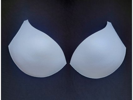 Bílé košíčky do podprsenky