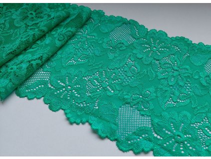 Pružná zelená krajka