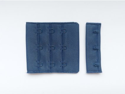 Tmavě modré zapínání trojřadé 3:3