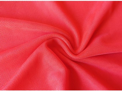 Elastický tyl v červené barvě