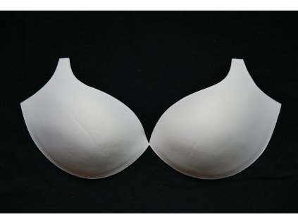 Bílé košíčky do podprsenky