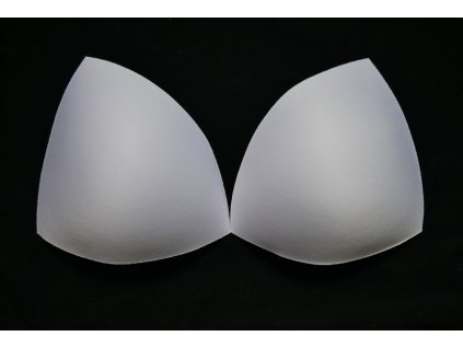 Bílé košíčky do podprsenky