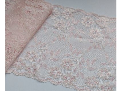 Dvoubarevná krajka s květinami