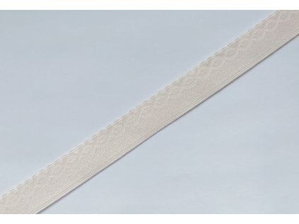 Širší pruženka v bílé barvě