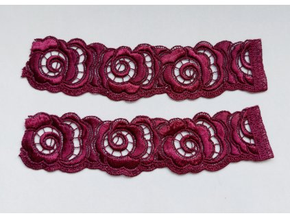 Vínová párová krajka