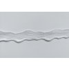 Nepružná bílá krajka s motivem vlnek