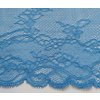 Modrá krajka s jemným květinovým motivem