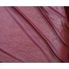 Elastický tyl ve vínové barvě