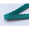 Tmavě zelená pikotová pruženka