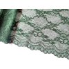 Zelená krajka krajka  s květinovým motivem