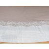 Pružná krajka s tylem bílá