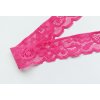 Italská sytě růžová krajka
