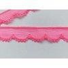 Neonově růžová krajka