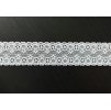 Italská bílá krajka s jemným dekorem