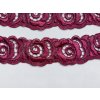 Vínová párová krajka