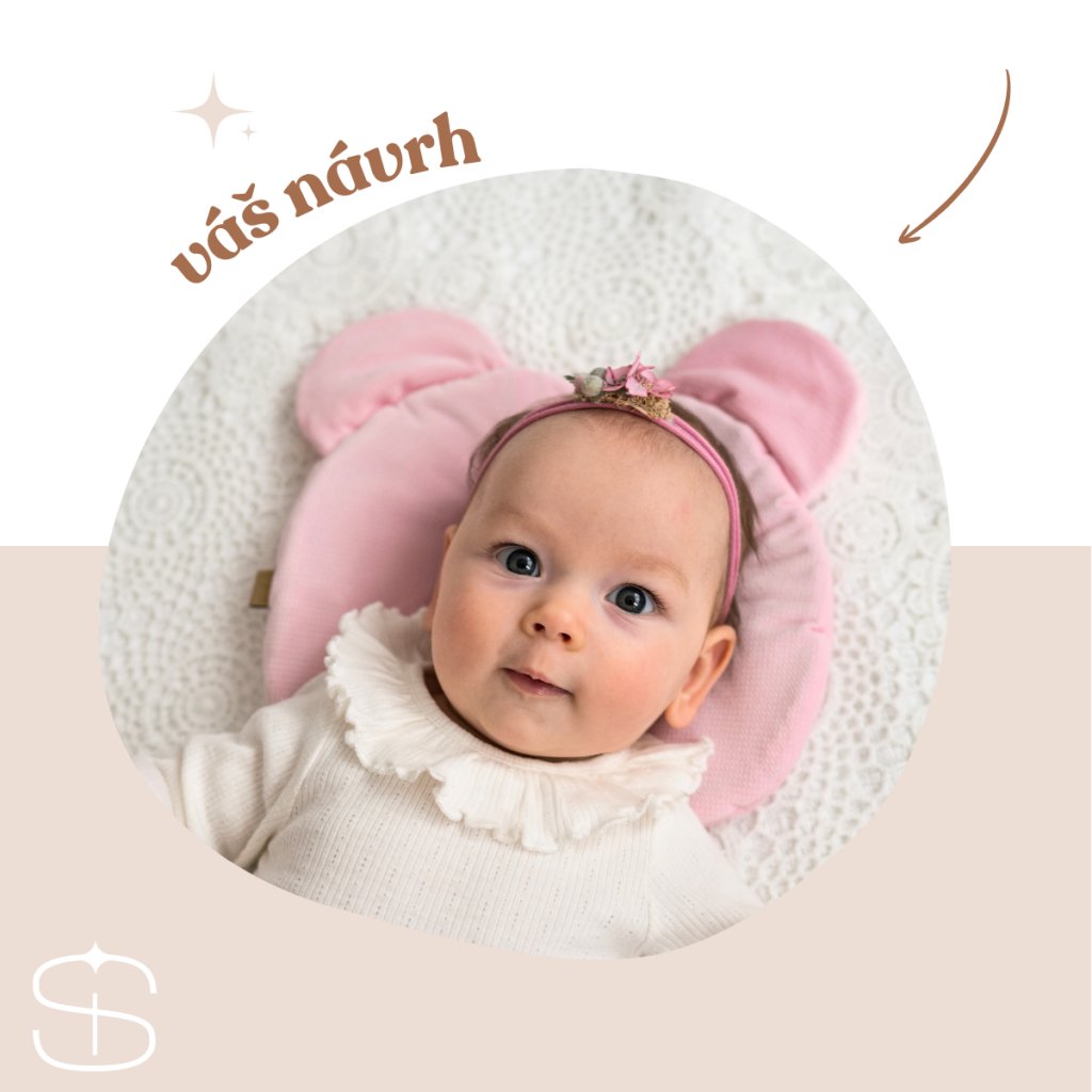 Polštářek pod hlavičku na míru  Ušijte si svůj stabilizační polštářek na míru