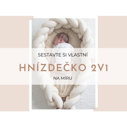 Pletené hnízdečko 2V1 na míru