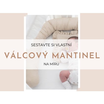 Mantinel v tvare valca do postieľky/ na pult  Ušite si svoj mantinel na mieru