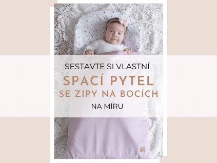 Spací pytel na spaní se zipy na bocích