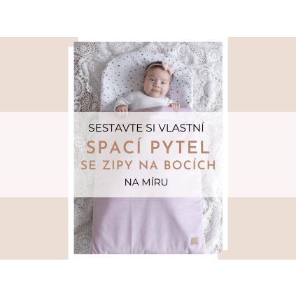 Spací vak na spanie so zipsami na boku na mieru