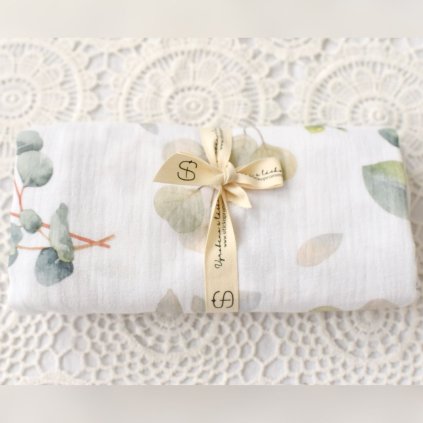 Mušelínová plienka Pretty Leaf