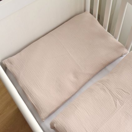 Povlečení Béžový mušelín 40x60cm a 100x135cm