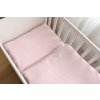 Návliečky ružový mušelín 40x60cm a 100x135cm