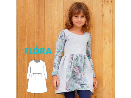 strih detske saty flora