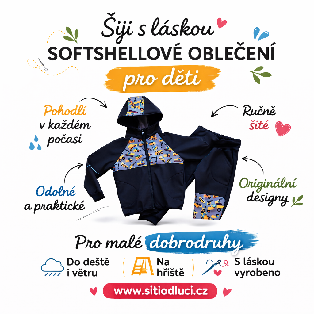 Softshellová souprava s fleecem