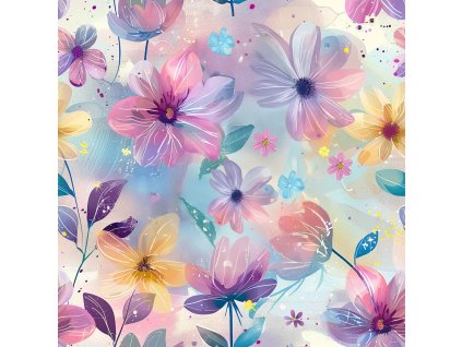 Body/triko pastelové květy