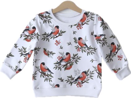 Mikina hýli na bílé