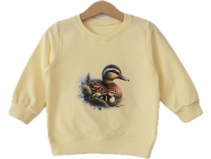 Jednobarevná mikina s nažehlovačkou + VARIANTY