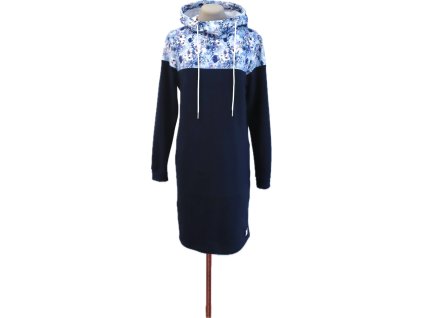 Dámské šaty zimní kvítí & námořnická