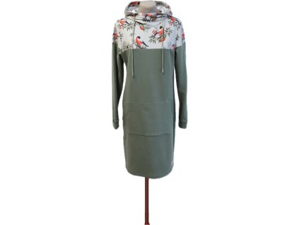 Dámské šaty hýli na zelené & khaki