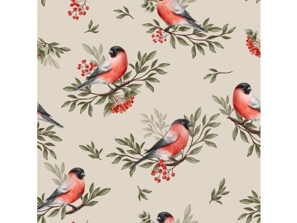 bullfinch bird beige