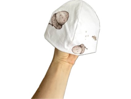 Čepice beanie velké žaludy vel. 40/42