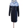 Dámské šaty zimní kvítí & námořnická