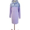 Dámské šaty zimní kvítí & lila