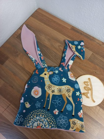 Čepice ušatá a nákrčník srnka