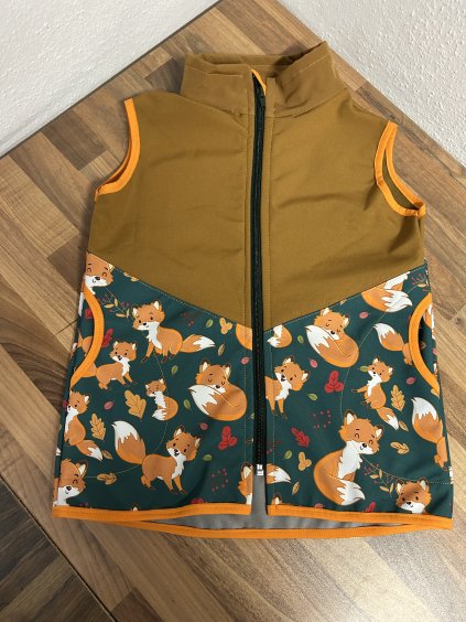 Softshell vesta - lištičky