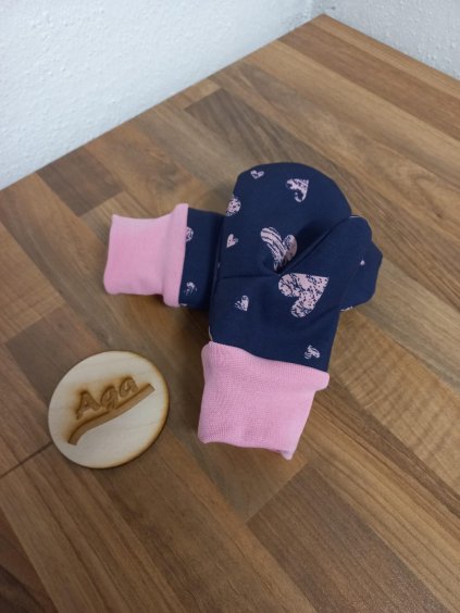Softshellové rukavice - srdíčka